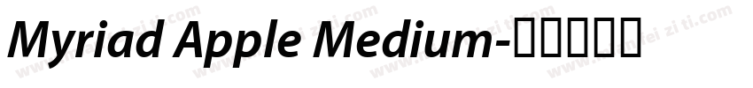 Myriad Apple Medium字体转换